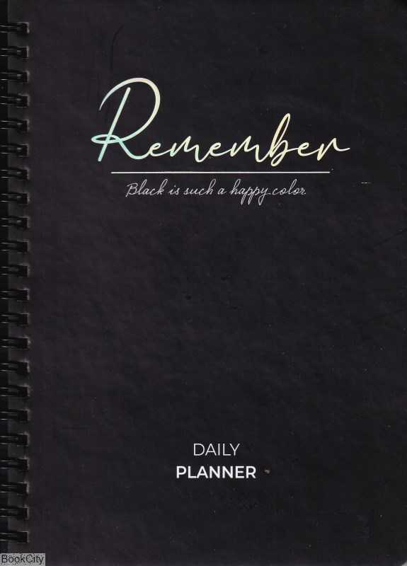 پلنر روزانه کاغذ مشکی Remember Daily Planner