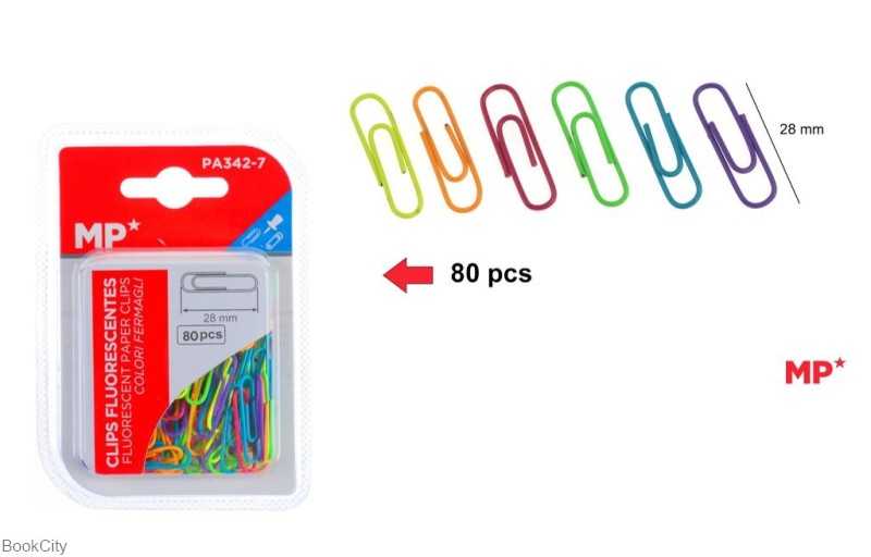 کلیپس 28mm رنگی 80 عددی MP PA342-5
