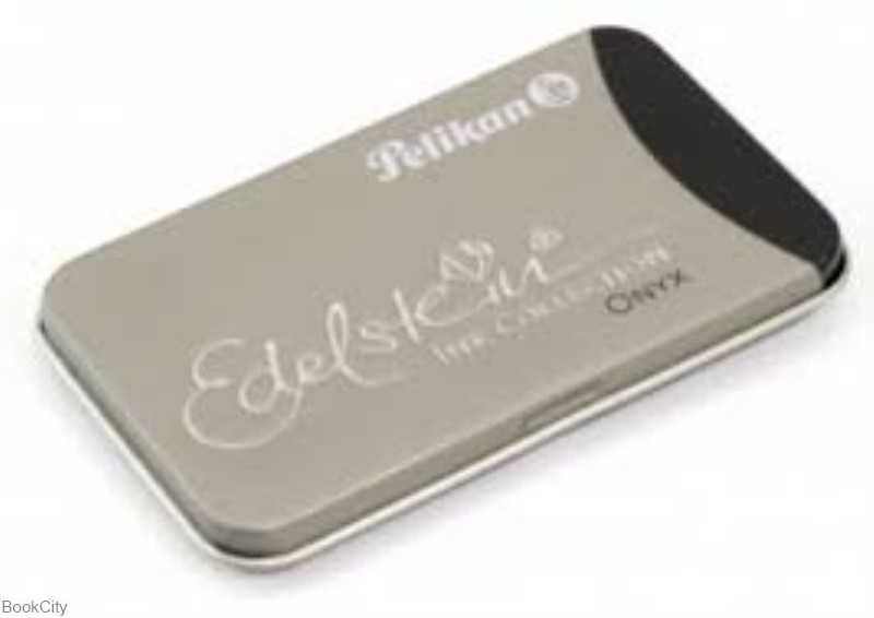 جوهر فشنگی مشکی 6 عددی بلند جعبه فلزی Pelikan 339622 Onyx - 0