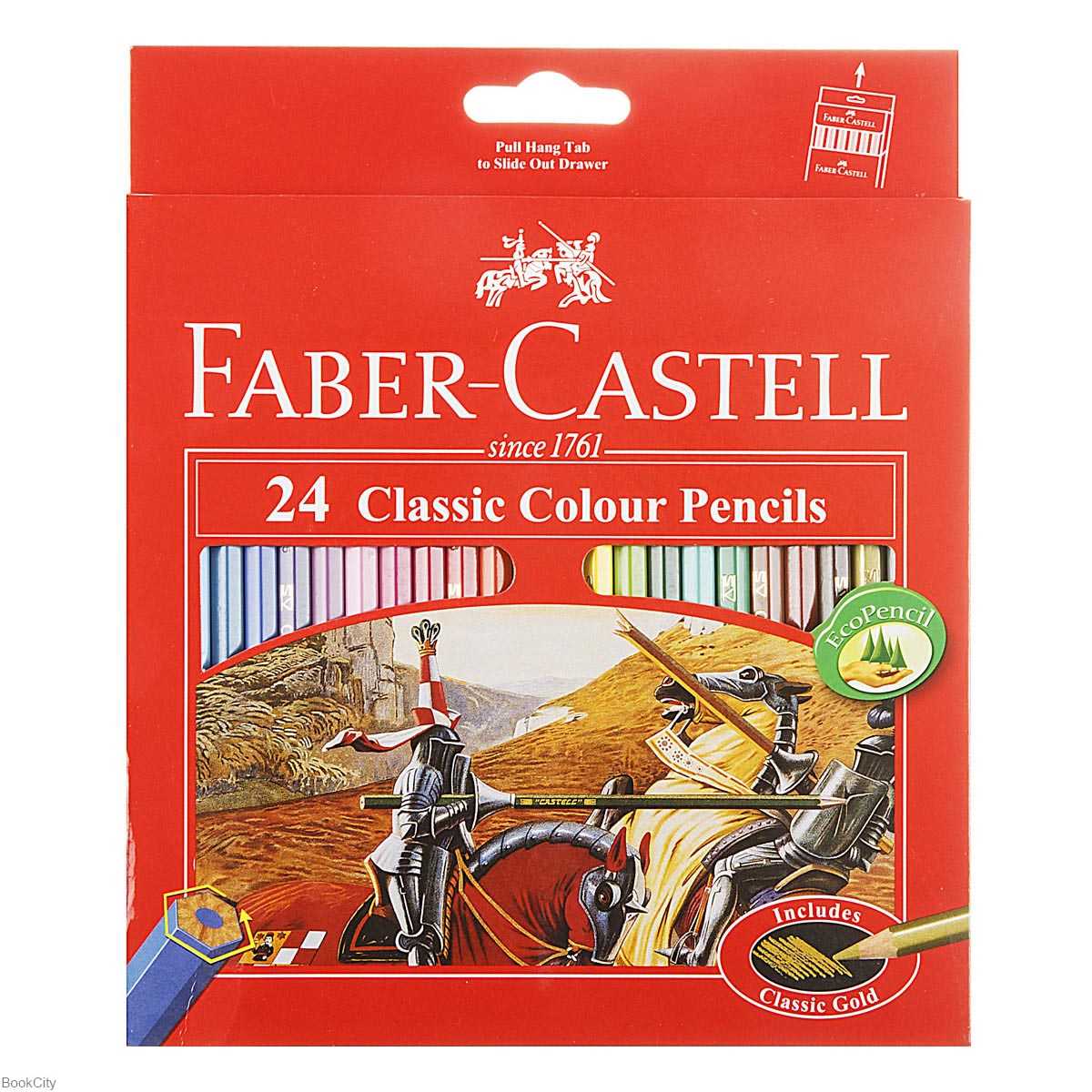 مدادرنگی 24 رنگ مقوایی FABER CASTELL 115854 Classic - 0