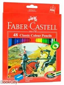 مدادرنگی 48 رنگ مقوایی FABER CASTELL 115858 Classic