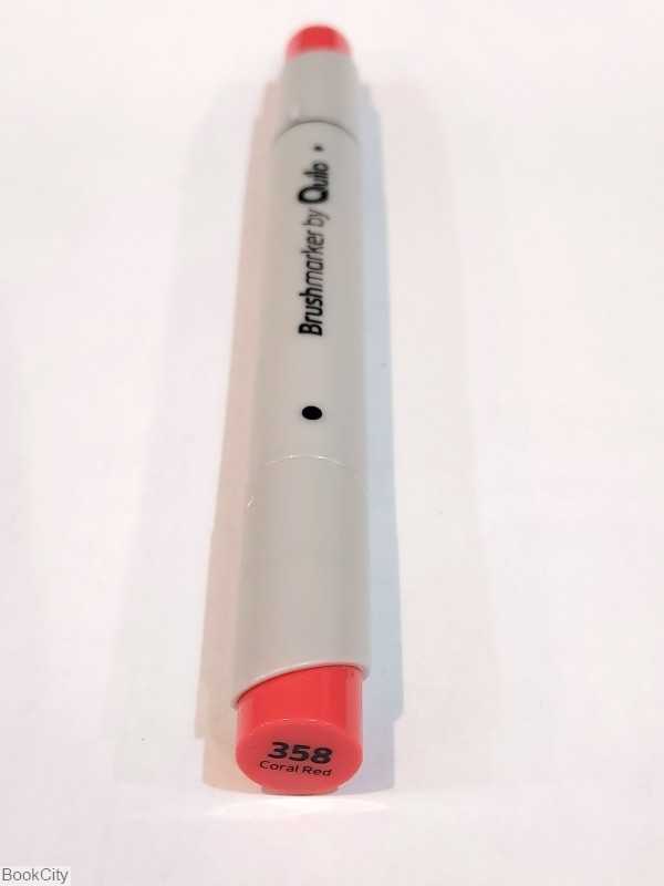 ماژیک طراحی 2 سر Quilo 358 Coral Red Brush