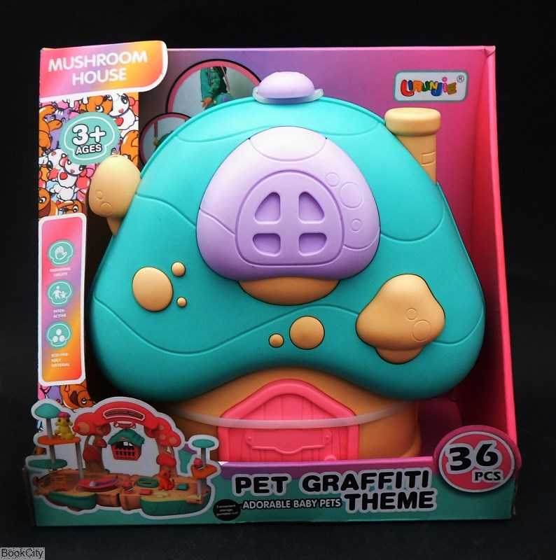 ست کلبه طرح حیوانات خانگی MUSHROOM House Pet Graffiti Ck10S
