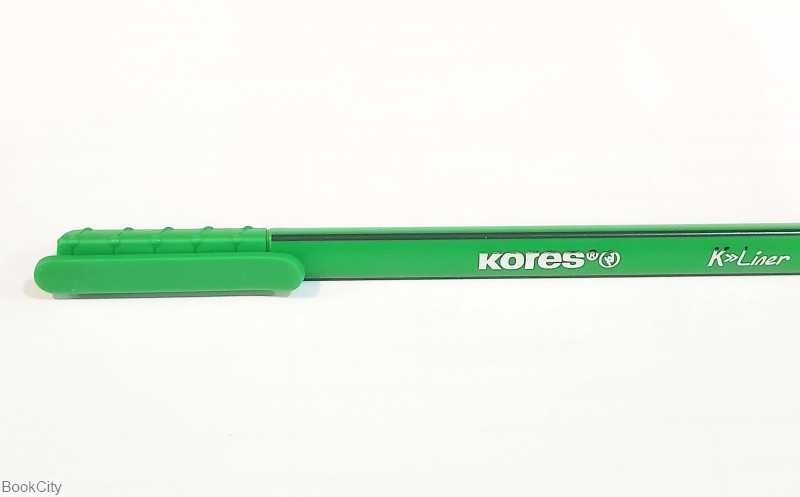 روان‌نویس نوک نمدی سبز نئونی Kores 28166 K Liner