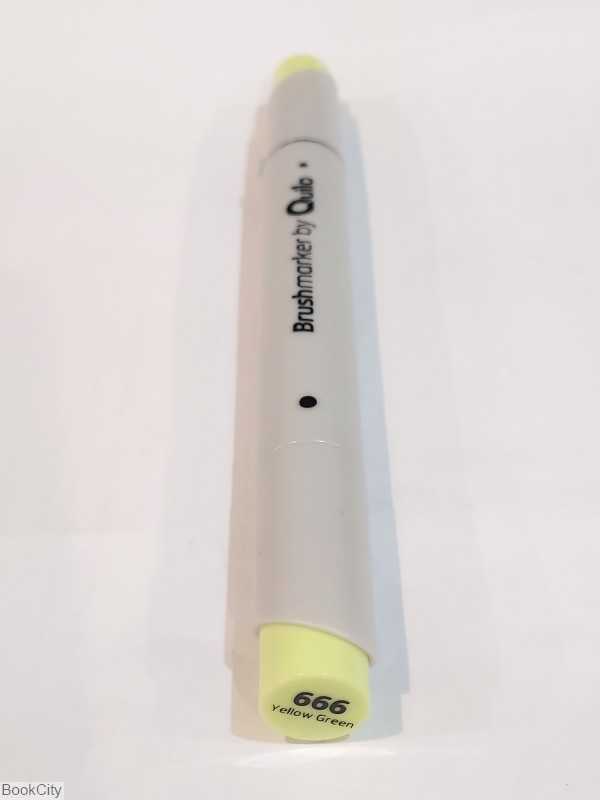 ماژیک طراحی 2 سر Quilo 666 ‎Yellow Green Brush