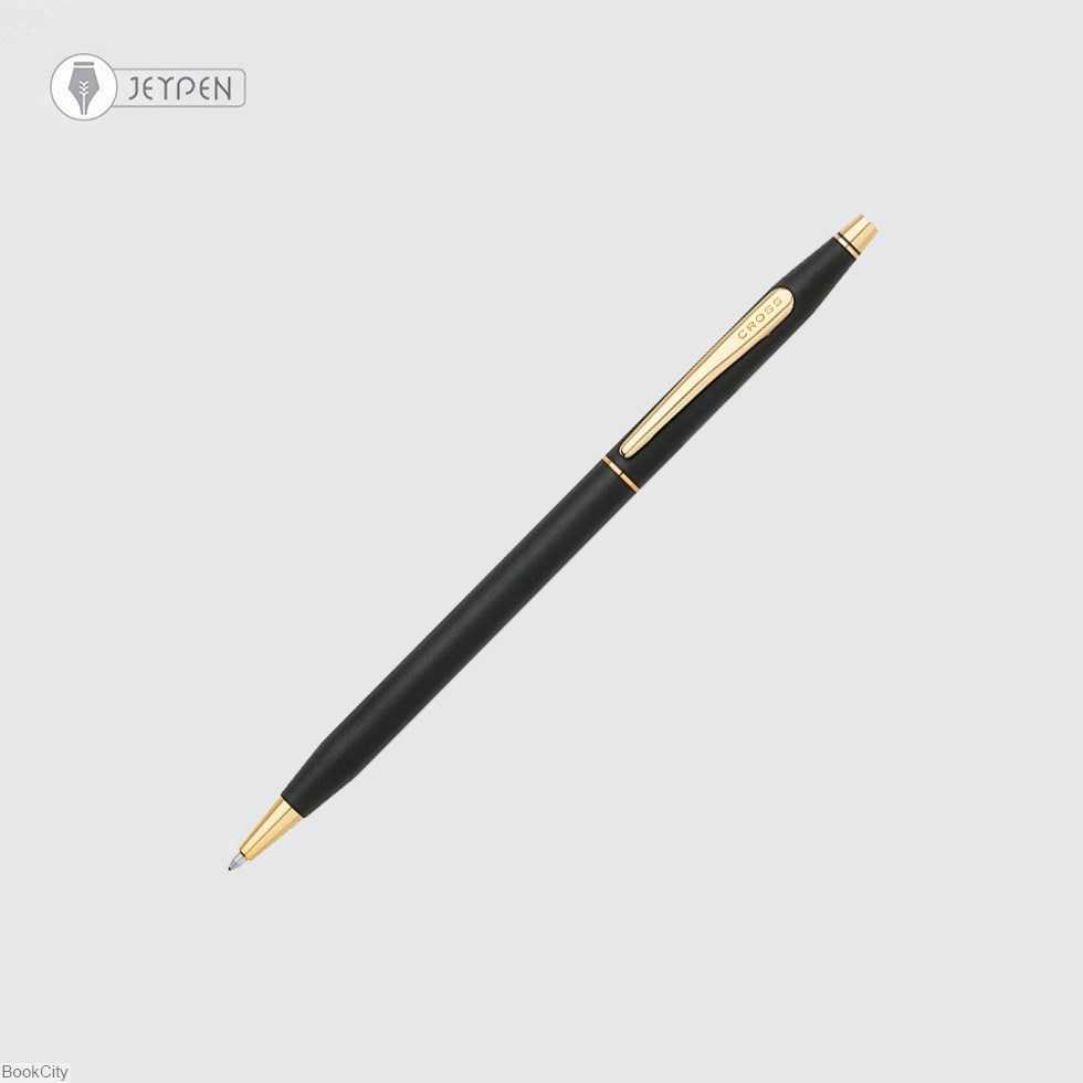 خودکار مشکی مات گیره طلا CROSS Classic Century