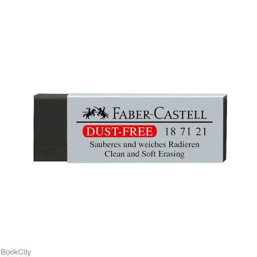 پاک‌کن مشکی بزرگ FABER CASTELL 187121 Dust Free - 0