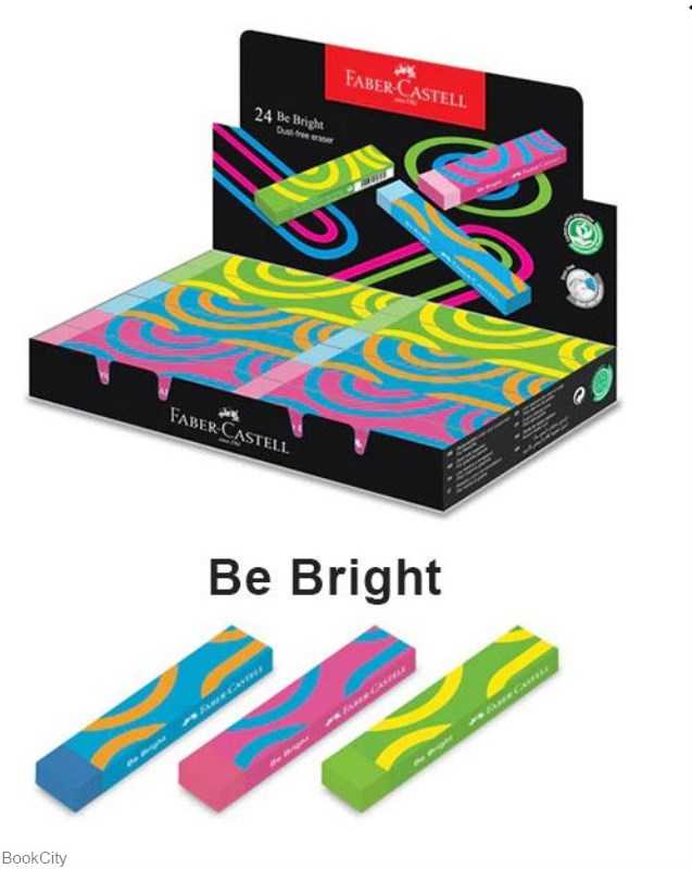 پاک‌کن رنگی باریک FABER CASTELL 187410 Be Bright Dust Free - 0