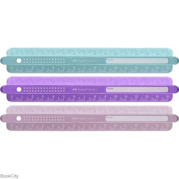 خط‌کش 15cm رنگی FABER CASTELL 172015 Sparkle