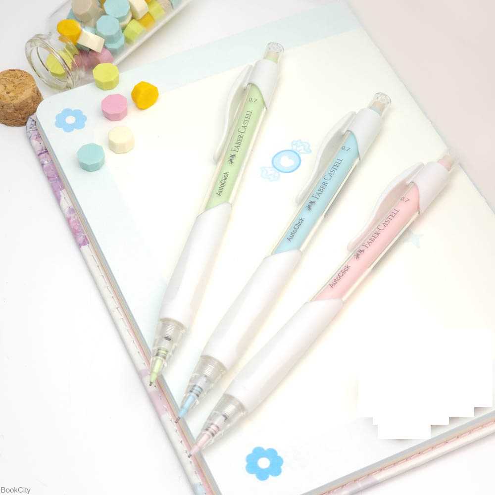 اتود 0.7mm بدنه رنگی FABER CASTELL 533804 Auto Click