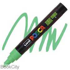 ماژیک پوششی سبز روشن نوک گرد Uniball PC5M Posca 1.8-2.5mm