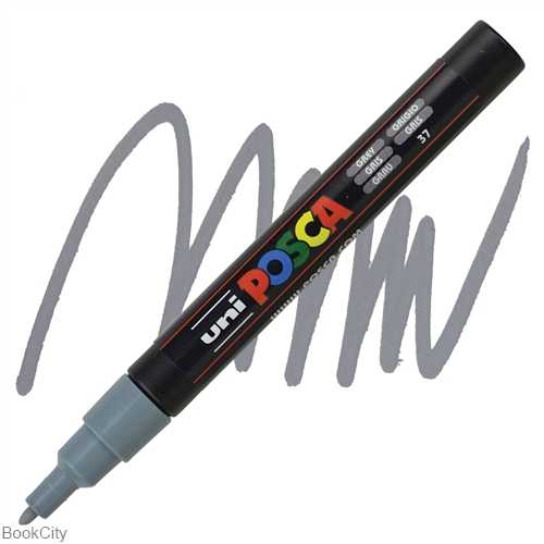 ماژیک پوششی طوسی نوک گرد Uniball PC3M Posca 0.9-1.3mm