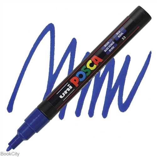 ماژیک پوششی آبی نوک گرد Uniball PC3M Posca 0.9-1.3mm