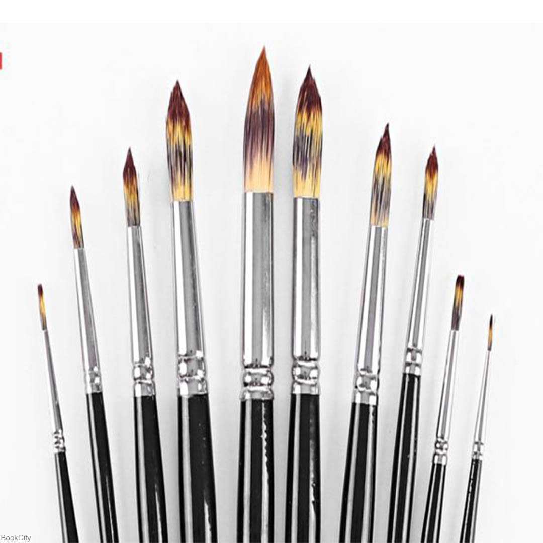 قلم‌مو 6 روغن گرد بلند Pars Artist 3000 - 0