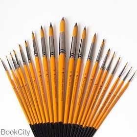 قلم‌مو 18 روغن گرد کوتاه Pars Artist 1010 - 0