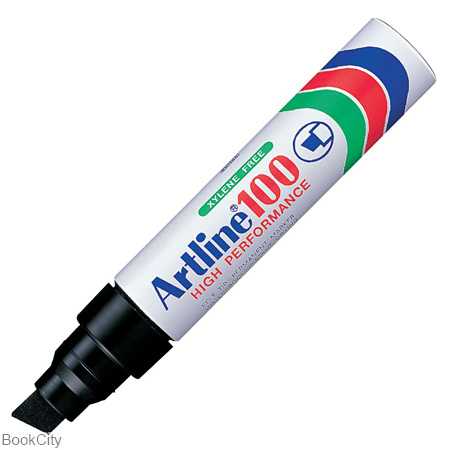 ماژیک پاک نشو مشکی نوک تخت Artline Ek-100