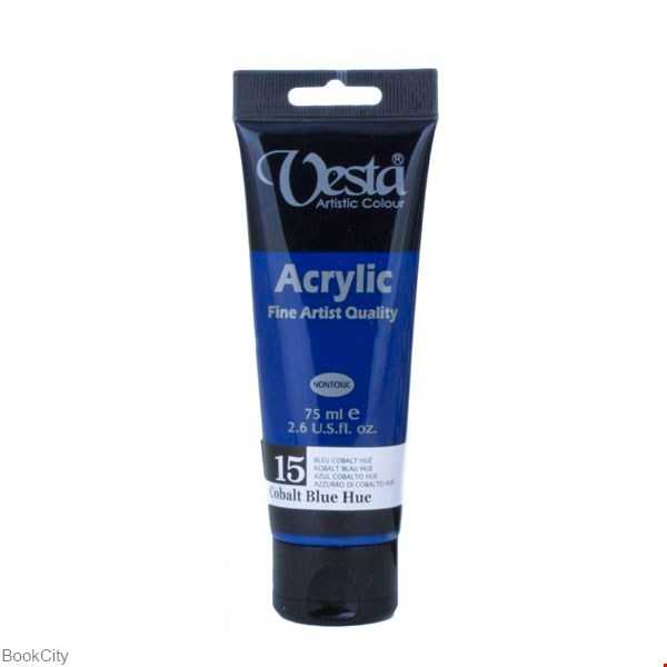 رنگ آکریلیک Vesta 75ml Cobalt Blue Hue 15
