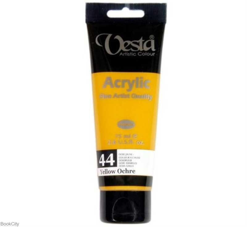 رنگ آکریلیک Vesta 75ml Yellow Ochre 44