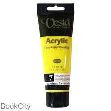 رنگ آکریلیک Vesta 75ml Cadmium Lemon Hue 7
