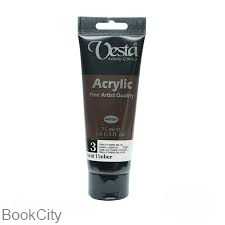 رنگ آکریلیک Vesta 75ml Burnt Umber 3