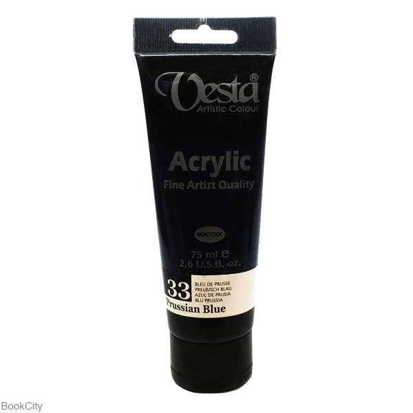 رنگ آکریلیک Vesta 75ml Prussian Blue 33