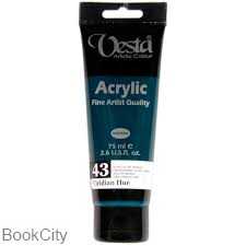 رنگ آکریلیک Vesta 75ml Viridian Hue 43