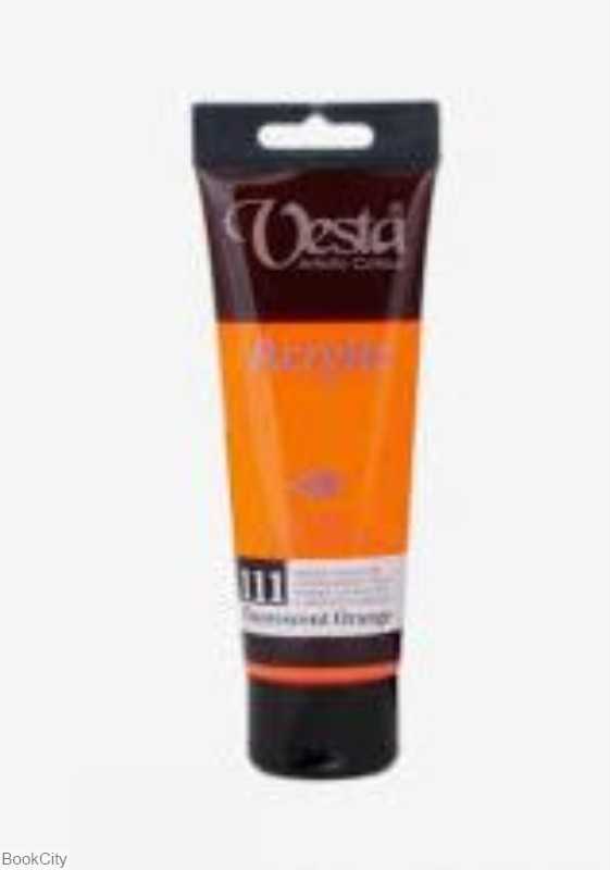 رنگ آکریلیک Vesta 75ml Fluorescent Orange 111 - 0