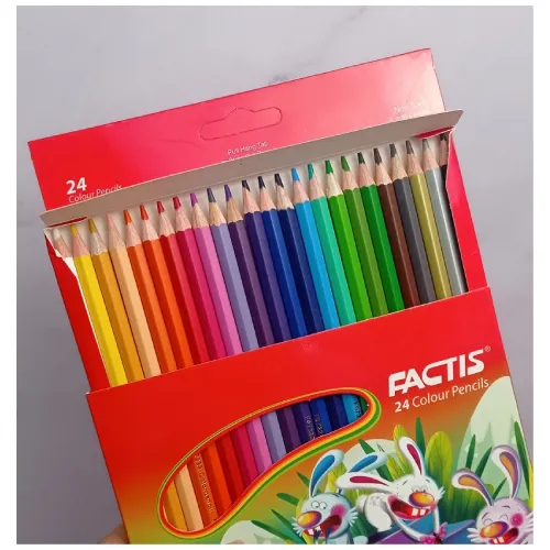 مدادرنگی 24 رنگ مقوایی متنوع FACTIS
