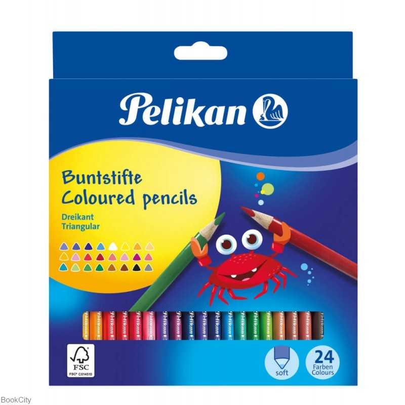 مدادرنگی 24 رنگ مقوایی Pelikan 700122
