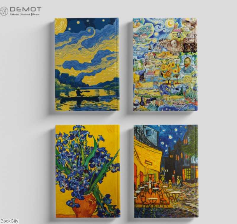 دفتر 100 برگ گالینگور DEMOT 264 Van Gogh A5