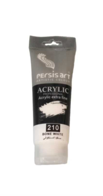 رنگ آکریلیک Persis art Bone White 210 75ml