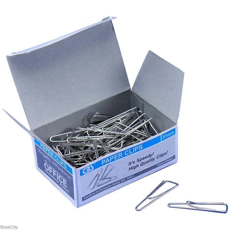 کلیپس 31ml فلزی 100 عددی CBS - 0