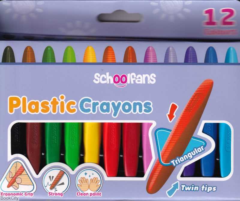 پاستل 12 رنگ 3 گوش schoolfans Ergonomic Grip 92414