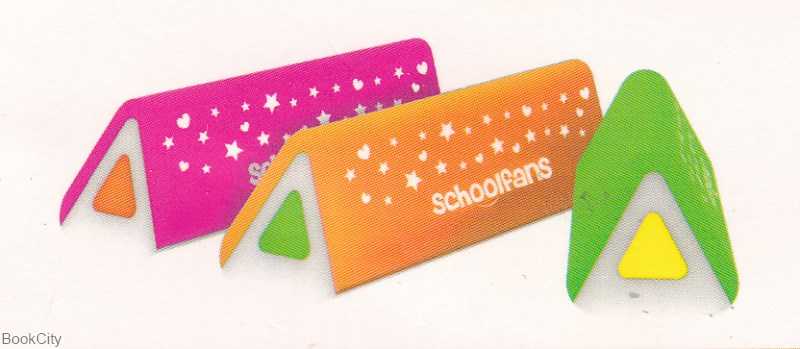 پاک‌کن 3 گوش رنگی schoolfans Roofix 92677 - 0