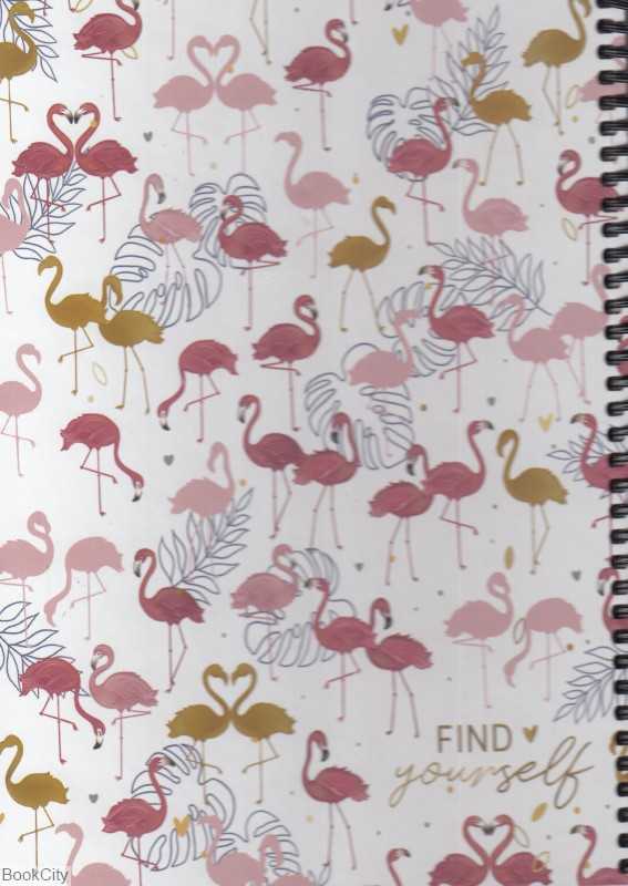 دفتر 100 برگ سیمی وزیری گالینگور Lango 9536 Flamingo
