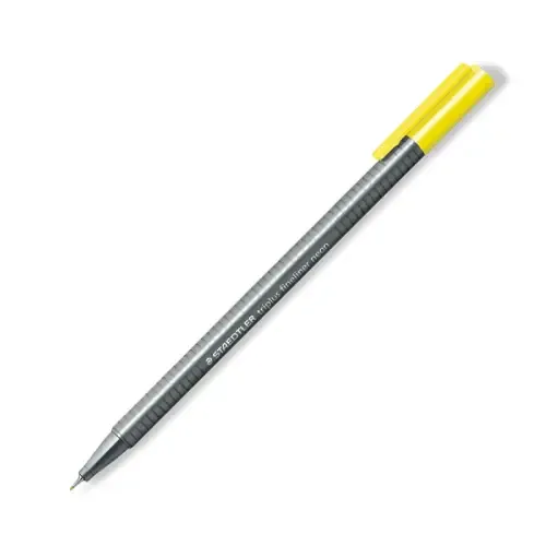 روان‌نویس نوک نمدی زرد نئون STAEDTLER 334-101 - 0