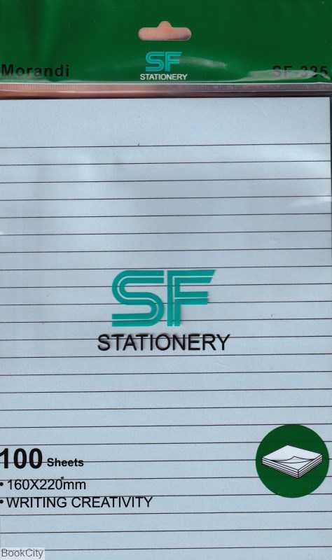 یادداشت چسب‌دار 100 برگ خط‌دار A5 رنگی SF325