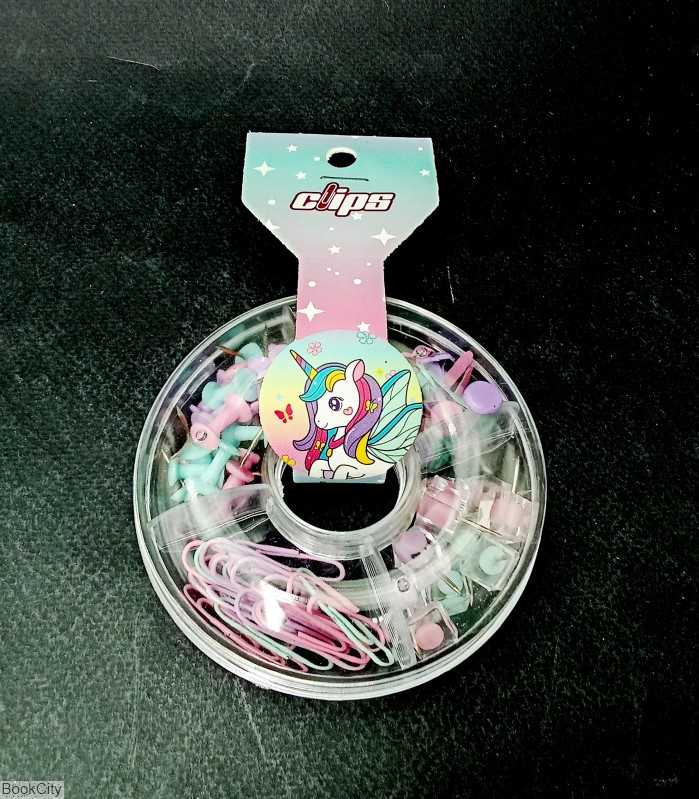 ست کلیپس و پونز پاستلی Clips 8099 - 0