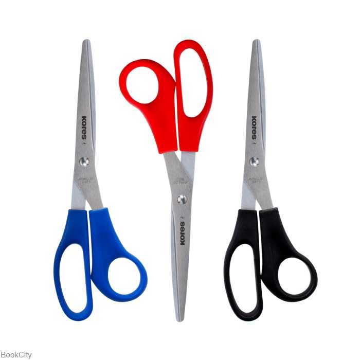 قیچی رنگی Kores 35210 21.8cm Soft Grip - 0