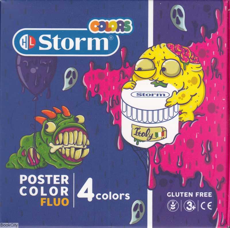 گواش 4 رنگ فلورسنت Storm HL-500304