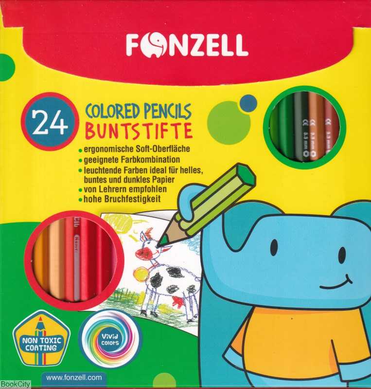 مدادرنگی 24 رنگ مقوایی FONZELL 685072