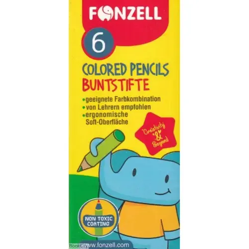 مدادرنگی 6 رنگ مقوایی FONZELL 685074