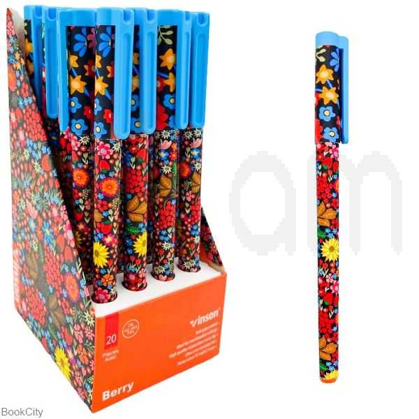 روان‌نویس آبی درب‌دار Vinson Fashion A186