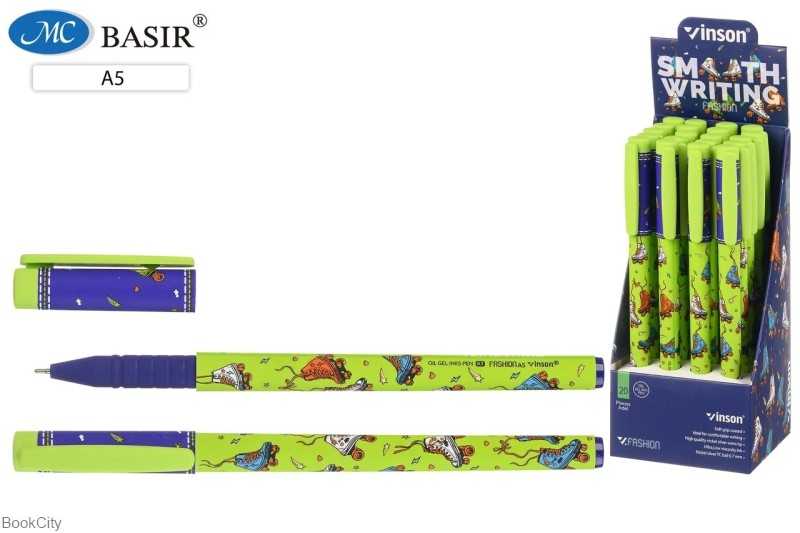 روان‌نویس آبی درب‌دار Vinson Fashion A5