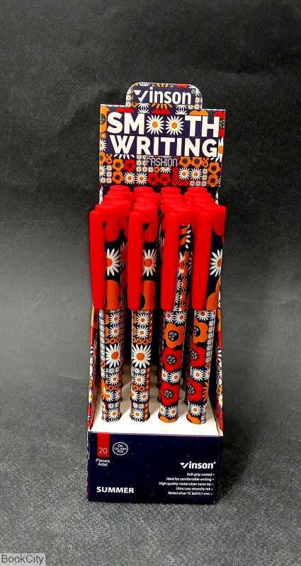 روان‌نویس آبی درب‌دار Vinson Fashion A29 - 0