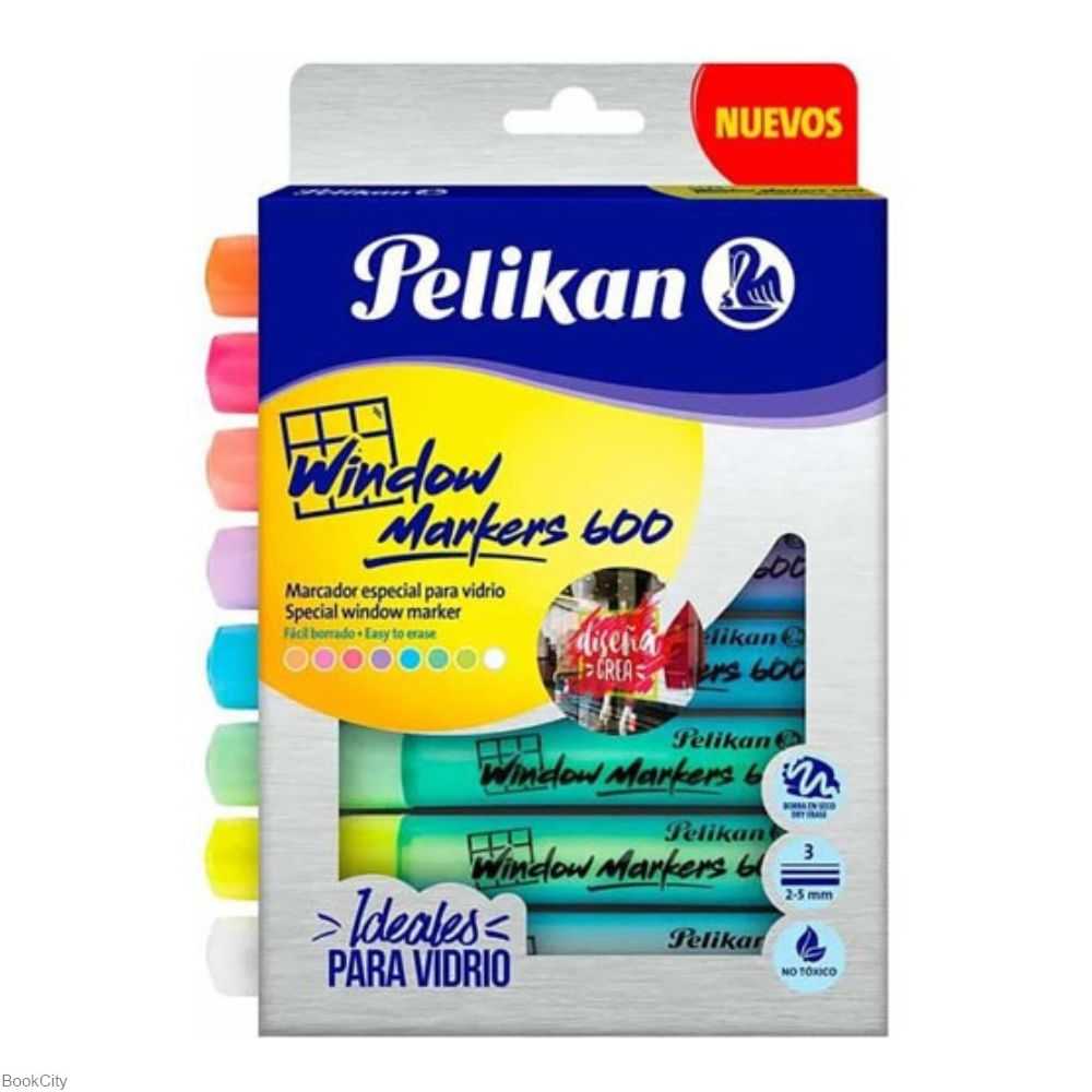 ماژیک 8 رنگ Pelikan 4236 Window Markers 600