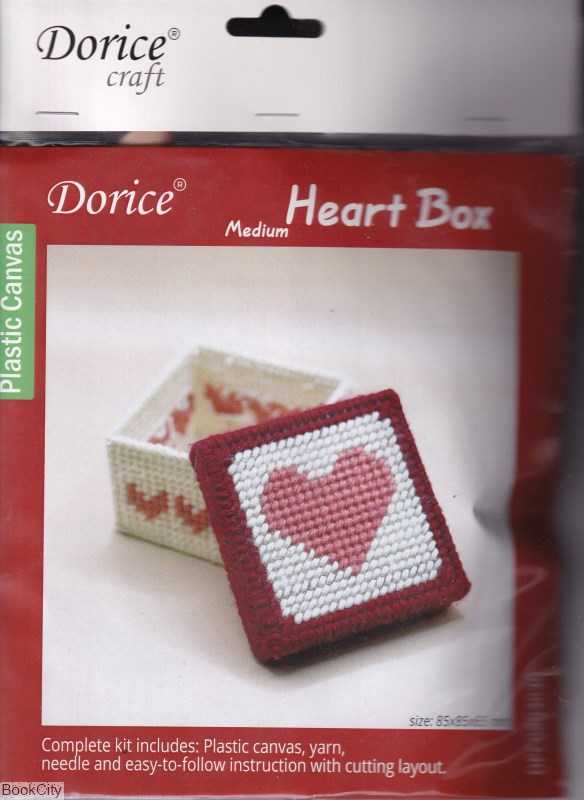 کیت جعبه طرح قلب متوسط Dorice Heart Box DPC0803030