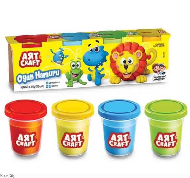 خمیر بازی 4 رنگ Art Craft Play Dough Oyun Hamuru 03281