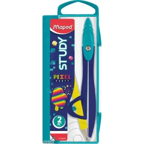 پرگار مدادگیر رنگی Maped 119411 Pixel Party Study - 0