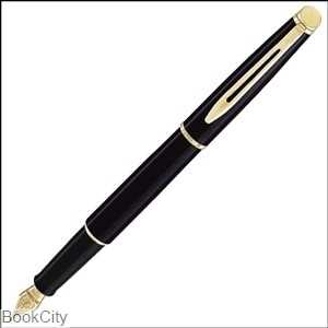 خودنویس مشکی براق گیره طلا WATERMAN Hemisphere II
